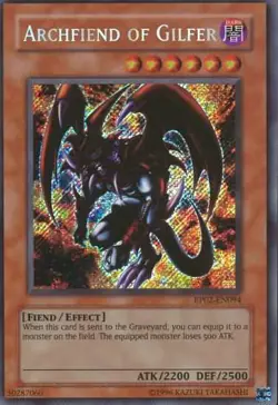 Archfiend of Gilfer - RP02-EN094 - Secret Rare - Unlimited Edition Lightly Playe - Image 1
