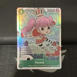 Bandai One Piece CCG Perona Uncommon Holo Character Muggy Kingdom EN 2000 Cost 1 - Image 1