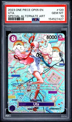 2023 One Piece OP05 English Uta Special Alternate Art PSA 10 - Image 1