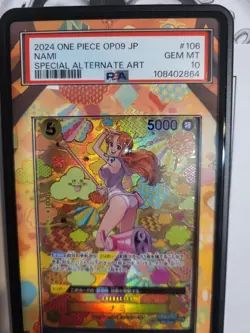 One Piece 2024 Nami OP09-106 Alt Art SP Japanese GEM MINT PSA 10 - Image 2