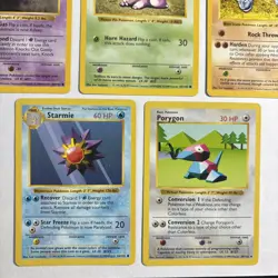 8x Shadowless 1999 WOTC Pokemon Card Lot Rare Porygon Onix Abra Nidoran Doduo NM - Image 3