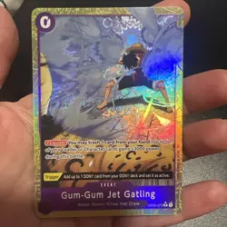 Gum-Gum Jet Gatling OP03-072 R Alt Art English One Piece TCG PRB02 - Image 1