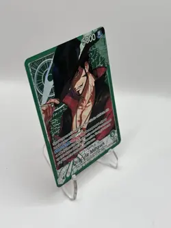 One Piece CCG Dracule Mihawk OP14-020 Alt Art Leader - English - NM+ - Image 2