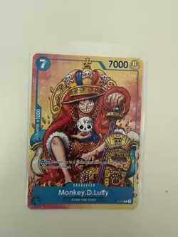 Monkey D. Luffy P-043 Promo 2nd Anniversary Stamped One Piece Card Game ENG NM - Image 1