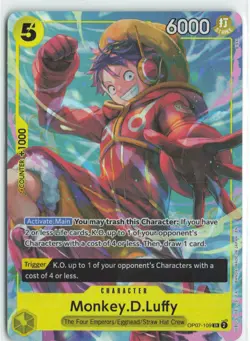 One Piece Promotion Cards #OP07-109 Monkey.D.Luffy (Illustration Box Vol.3) - Image 1