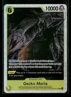 Gecko Moria OP14-104 SR The Azure Sea's Seven One Piece Foil NM - Image 1