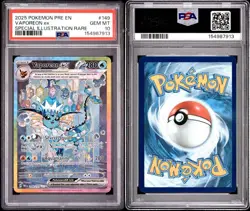 Pokemon 2025 Pre-Prismatic Evolutions #149/131 Sir Vaporeon EX PSA 10 New Cert - Image 3