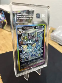 Vaporeon EX 2025 Pokemon SV Prismatic Evolutions #149/131 SIR TAG 10 GEM MINT - Image 2