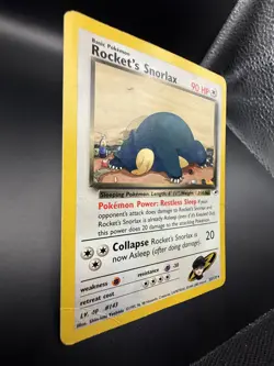 Pokemon TCG Rocket's Snorlax 033/132 Gym Heroes Rare Card - Image 2