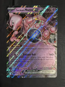 Jumbo Team Rockets Mewtwo Ex Promo Pokemon Card. SVP 205. English - Image 1