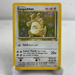 Kangaskhan 5/64 Jungle Unlimited Holo Rare WOTC Pokemon Card MP - Image 1