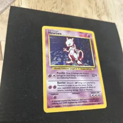 Pokemon TCG Mewtwo Base Set Holo Rare Card 10/102 - Image 1