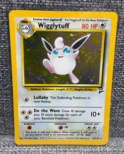 Wigglytuff 19/130 - Base Set 2 - Holo Rare Pokemon TCG - MP - Image 1