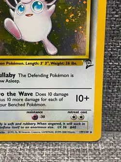 Wigglytuff 19/130 - Base Set 2 - Holo Rare Pokemon TCG - MP - Image 3