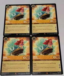 4x Disney Lorcana TCG - Fabled: Ariel (015/204) - Rare - Near Mint - Image 1