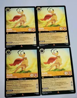 4x Disney Lorcana TCG - Fabled: Pluto (014/204) - Rare - Near Mint - Image 1