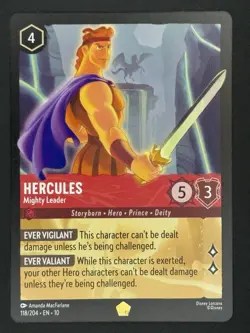 Hercules - Mighty Leader 118/204 Whispers in the Well Regular Disney Lorcana TCG - Image 2
