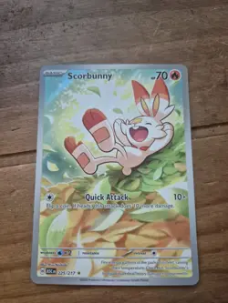 Scorbunny 225/217 IR Ascended Heroes English NM Pokemon - Image 1