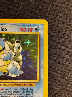 1999 Pokemon Base Set Blastoise #2/102 HOLO Rare - Vintage LP/MP Unlimited - Image 3