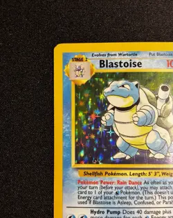 1999 Pokemon Base Set Blastoise #2/102 HOLO Rare - Vintage LP/MP Unlimited - Image 4