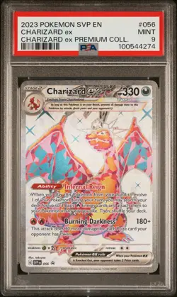 2023 Pokemon SVP EN Charizard Ex Premium Collection PSA 9 - Image 1