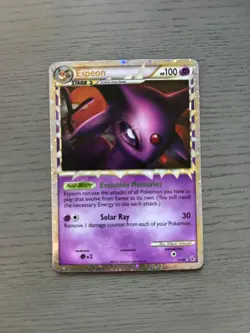 🔵 Pokemon TCG Undaunted ESPEON PRIME 81/90 Ultra Rare Holo HGSS MP - Image 1