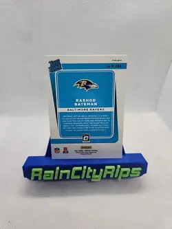 2021 Panini Donruss - Rated Rookie Rashod Bateman #P-265 Optic Holo Blue Preview - Image 2