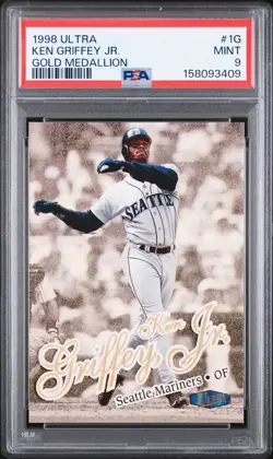 1998 Ultra - Ken Griffey Jr #1G Gold Medallion PSA 9 - Image 1