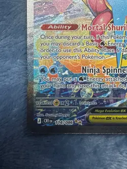 Mega Greninja ex 116/086 Me04: Chaos Rising Holo - Image 5