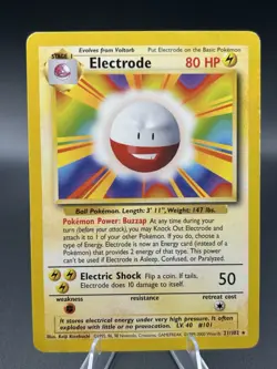 ✨2 Card Pokemon Lot- Zapdos Holo Pokemon Go Stamp & Electrode Vintage - Image 3