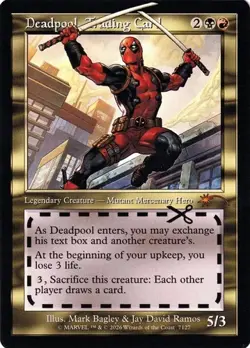 Deadpool, Trading Card - Foil Retro Frame SLD NM MTG - Image 1