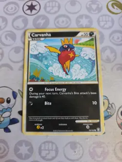 Carvanha 59/102 Triumphant Common Non-Holo Pokemon Card - Image 1