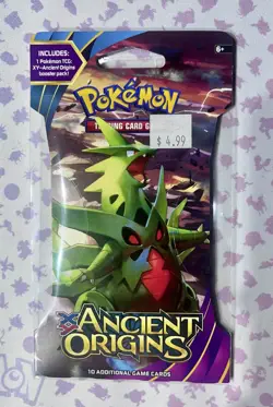 Pokemon Trading Card Game XY-Ancient Origins Sleeved Booster Pack Tyranitar Art! - Image 1