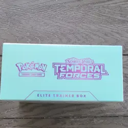 Pokemon TCG Scarlet & Violet Temporal Forces Elite Trainer Box 65 Cards Booster - Image 2