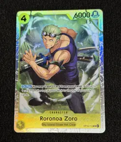 One Piece Roronoa Zoro OP15-113 Super Rare Character Card 6000 - Image 1