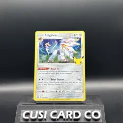 Pokemon TCG Solgaleo Celebrations Holo Rare Card 021/025 NM Condition - Image 1