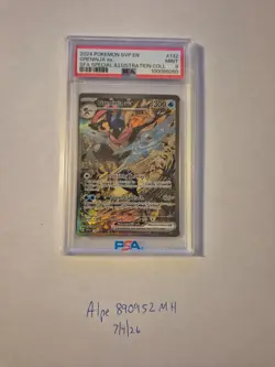 Greninja ex 132 Sv: Scarlet & Violet Promo Cards Holo PSA 9 - Image 1