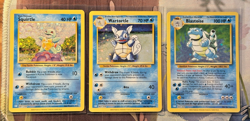 Squirtle, Wartortle, Blastoise 001-003/034 Trading Card Game Classic Holo Line - Image 1