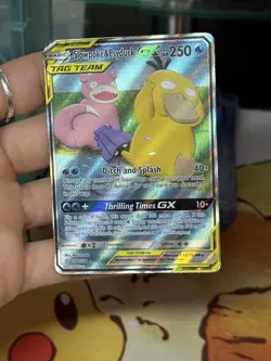 Slowpoke & Psyduck GX 218/236 Unified Minds 2019 Alt Art Holo Rare Pokemon Card - Image 3