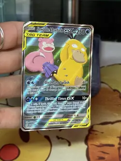 Slowpoke & Psyduck GX 218/236 Unified Minds 2019 Alt Art Holo Rare Pokemon Card - Image 4