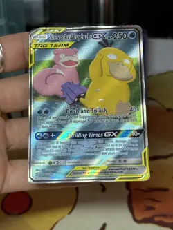Slowpoke & Psyduck GX 218/236 Unified Minds 2019 Alt Art Holo Rare Pokemon Card - Image 5