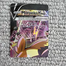 Pokemon TCG Morpeko V-UNION 4-Card Holo English SWSH289/290 good condition - Image 3