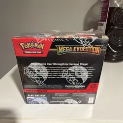 Pokemon TCG Mega Evolution booster box with promo card. New *tear at the top* - Image 3