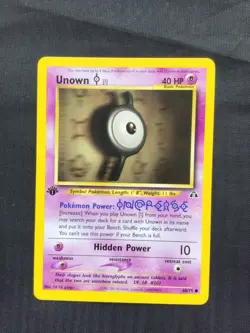 Pokemon Cards: 1st Edition Neo Discovery Common: Unown I 68/75 - Image 1