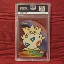 2000 Topps Pokemon TV Animation Clear Card Togepi #PC8 PSA 5 EX Vintage - Image 2