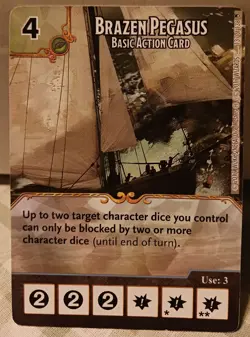 Dice Masters - Brazen Pegasus - basic action card - buy a box promo - Image 1