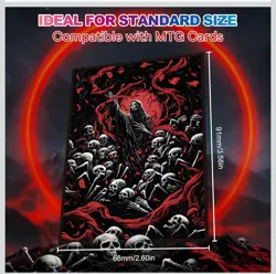 100 Premium Magic: The Gathering Card Art Sleeves - Black Commander - Image 1