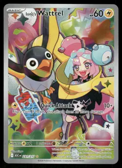 Pokemon Cards Iono's Wattrel 231/217 Holo Ascended Heroes Illustration Rare NM - Image 1