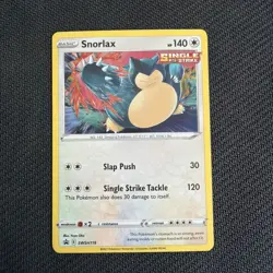 Snorlax SWSH119 Black Star Promo Holo Pokemon Card Sword Shield English - Image 1