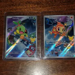 Pokemon TCG First Partners Series 1Promo 2-Card Lot Turtwig 4/12 Chimchar 7/12 - Image 1